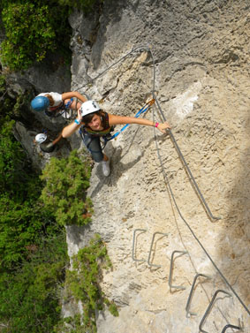 via ferrata nice guide climbing