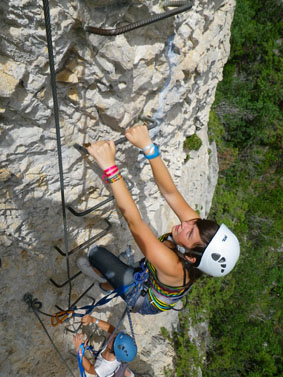 climbing peille via ferrata guide nice
