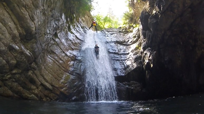 Full day intermediate canyoning trips in the french riviera nice moderate difficulty