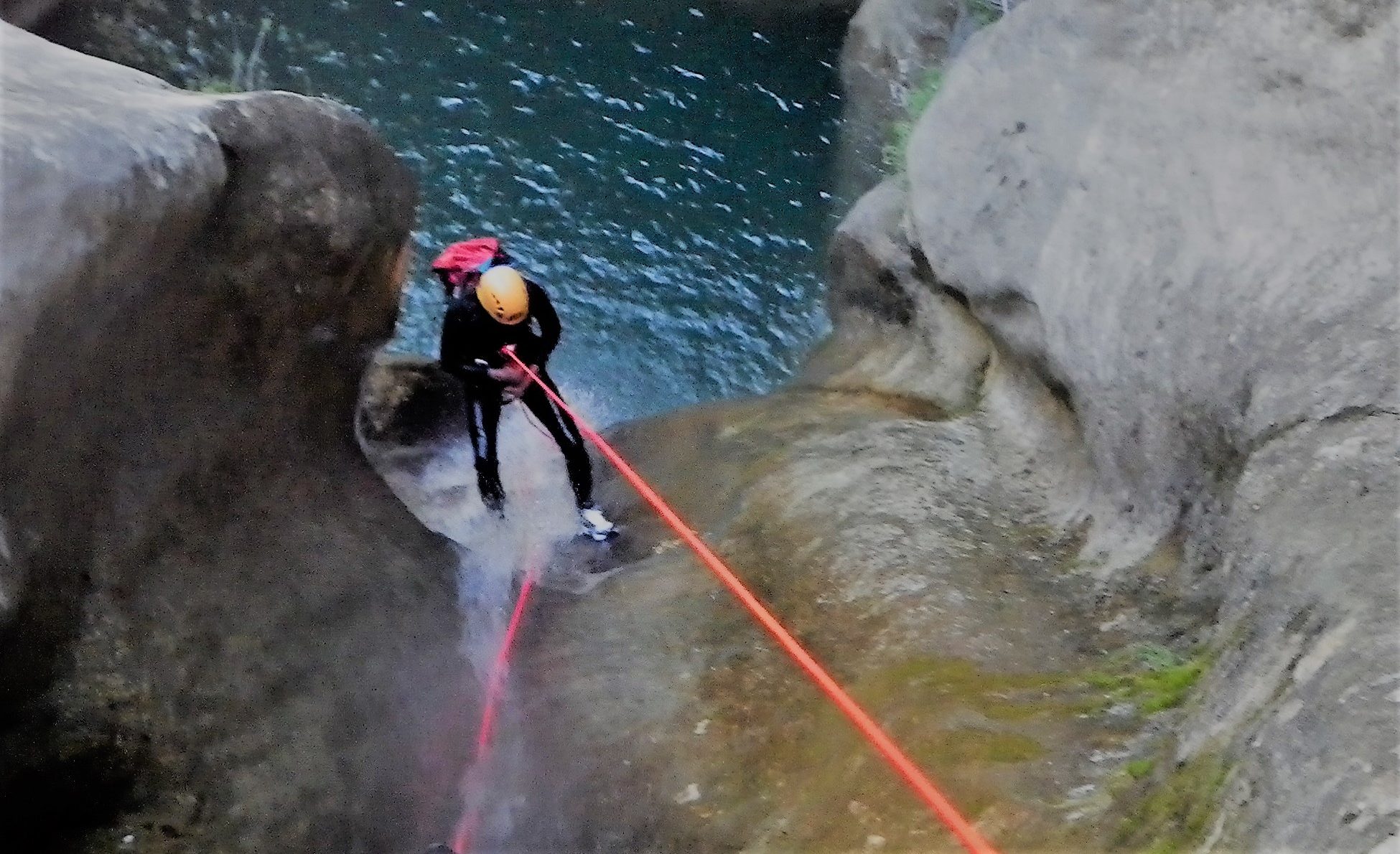 Abseiling in the Imberguet, full day canyoning cote azur
