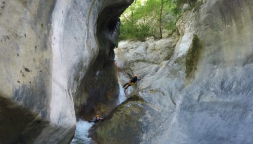 canyoning in the extreme maglia - nice alpes maritimes