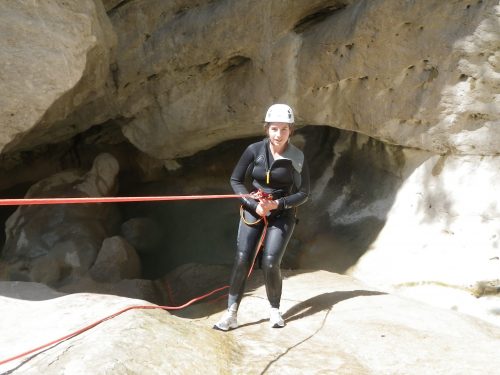 Canyoning in Riolan is great but you need to be fit and experienced