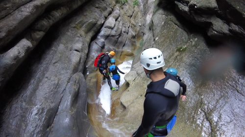 Cramassouri is a beautifull and easy canyoning outing for beginners near Nice