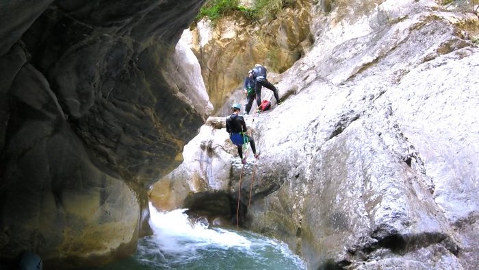 canyoning in cramassouri vallee tinee nice cote azur beginner