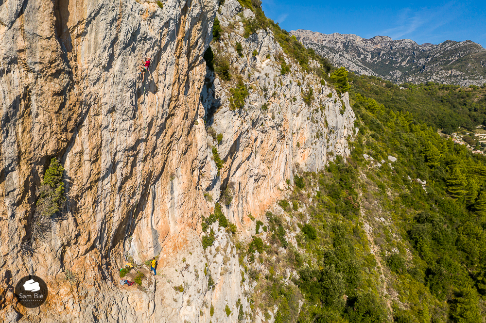 rock climbing guide Nice Cote d'Azur French Riviera Alpes Maritimes long routes