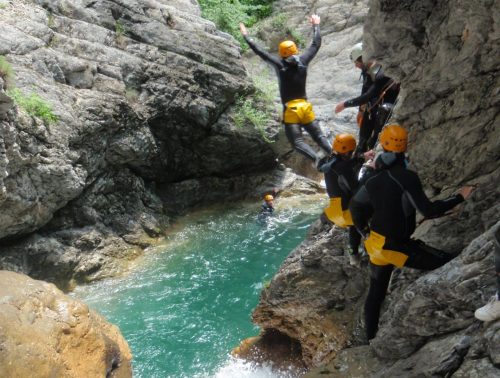 canyoning event nice team building alpes maritimes