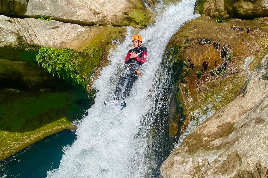 discover canyoning Nice Gorges du Loup Grasse Cagnes sur Mer Vence Alpes Maritimes