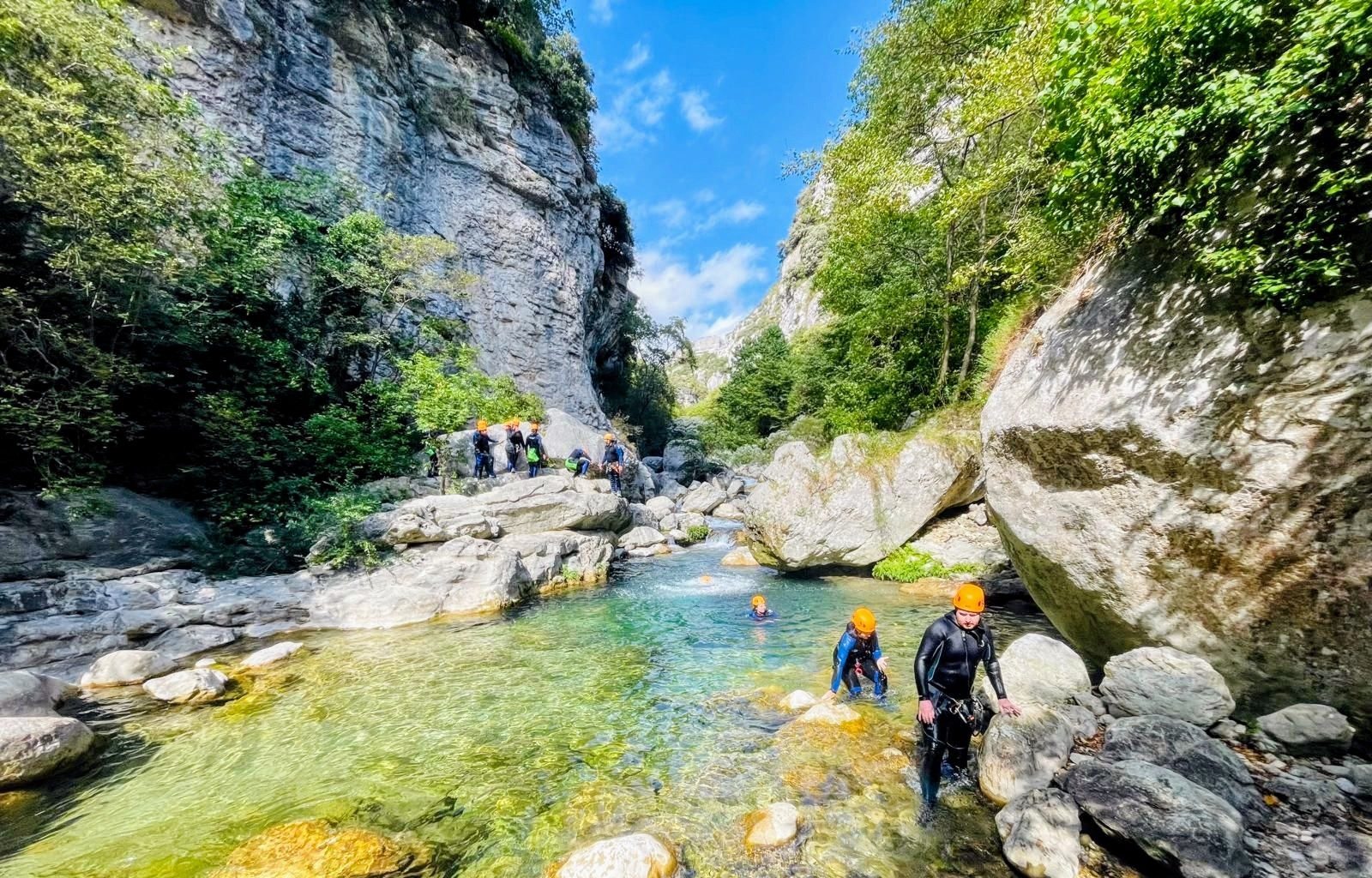 Gorges du Loup canyon pools