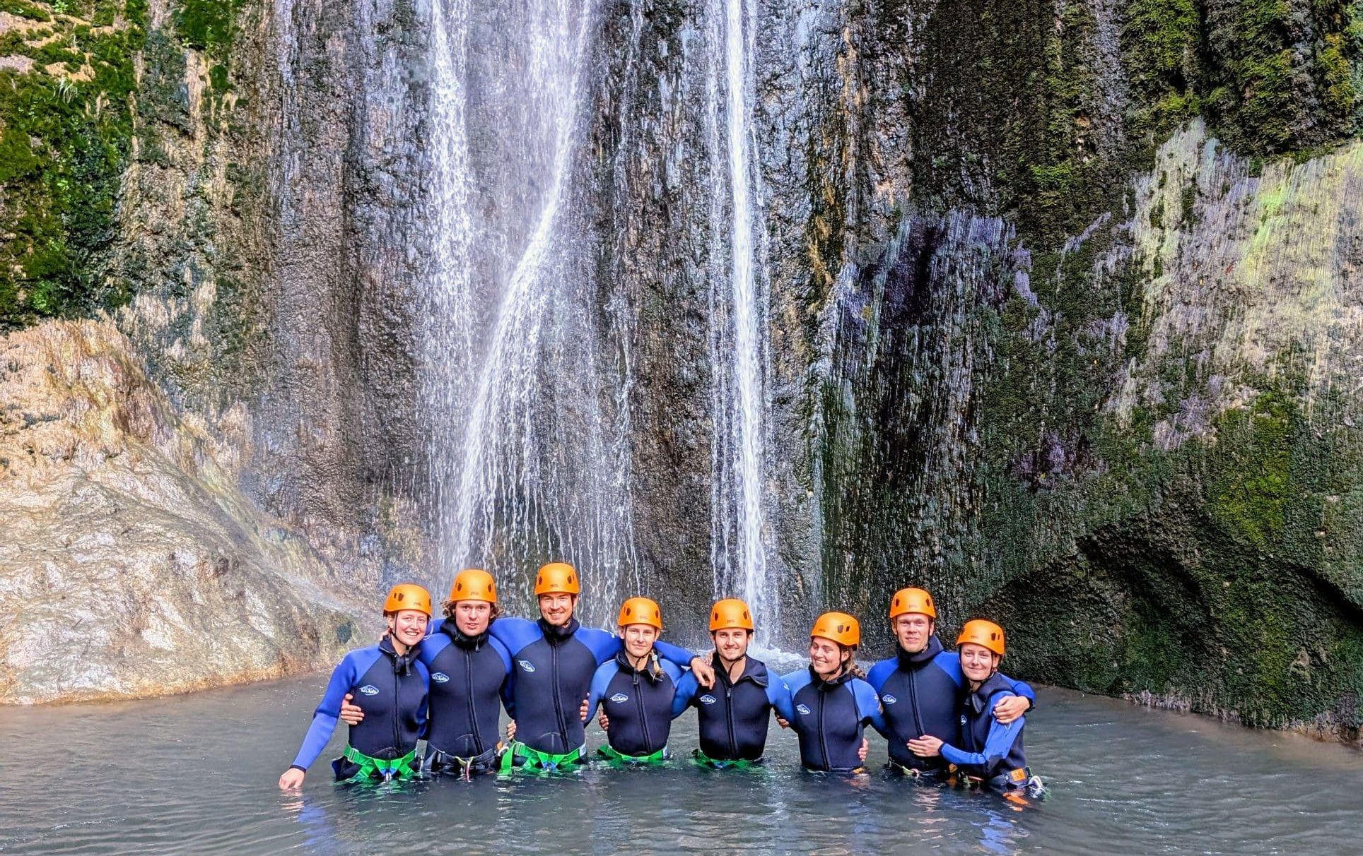 adventure canyoning côte d'azur friends