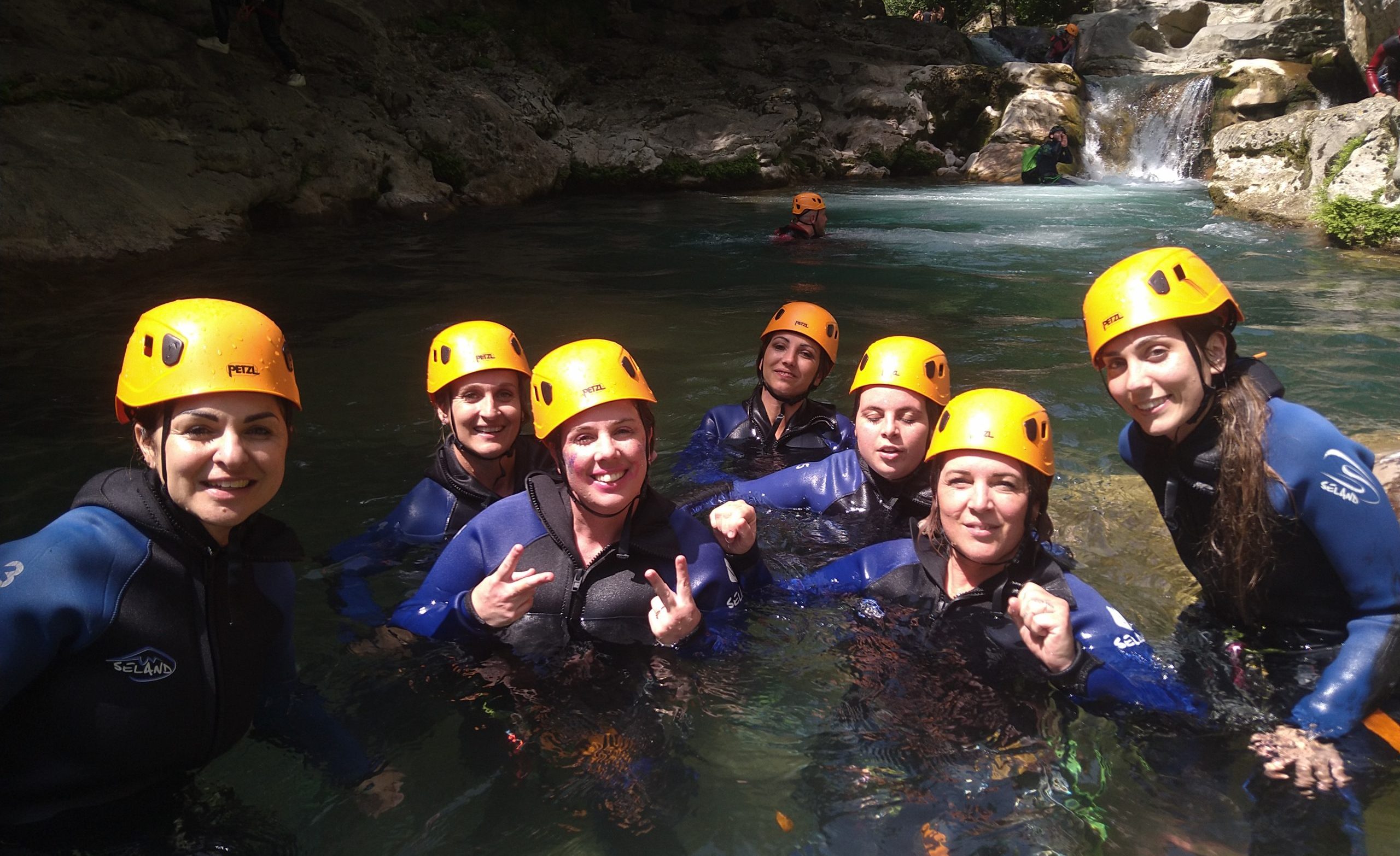 bachelor bachelorette canyoning party nice côte d'azur
