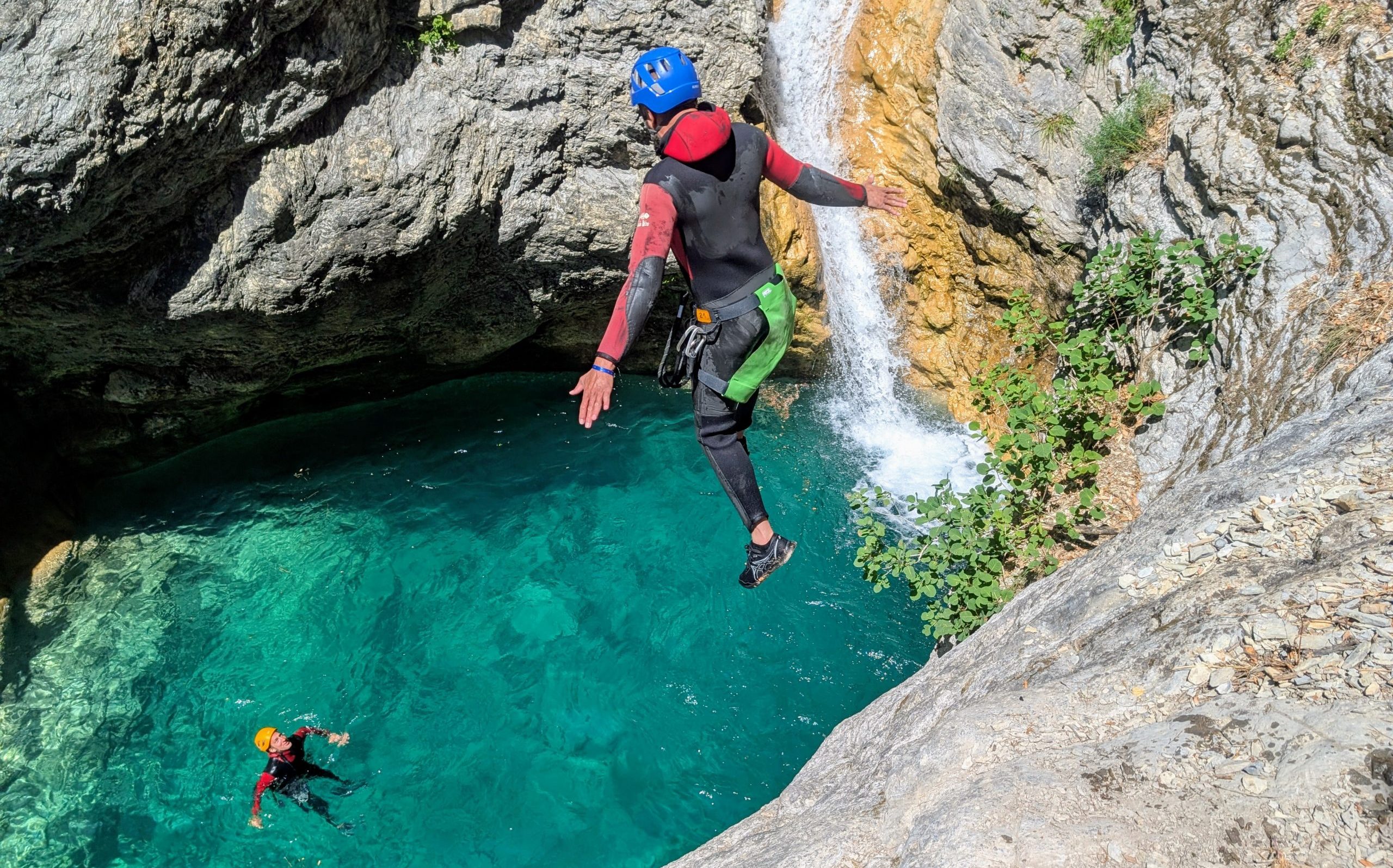 big jump intermediate full day canyoning trip nice côte d'Azur