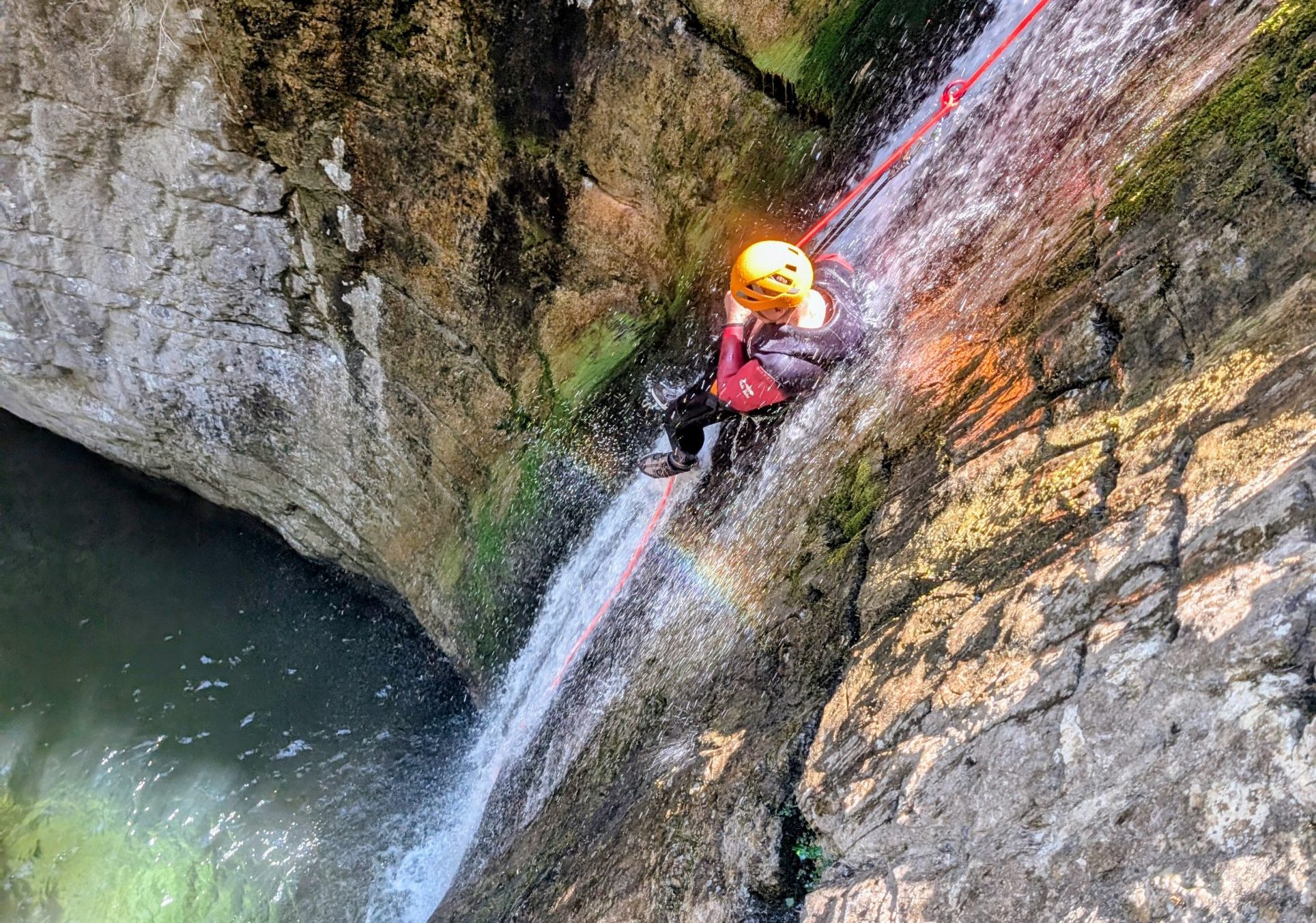 big slide canyoning bollène french riviera