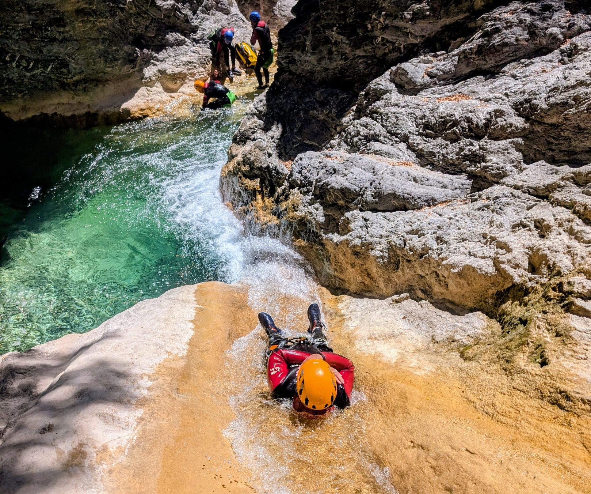 big slide full day canyoning tour french riviera