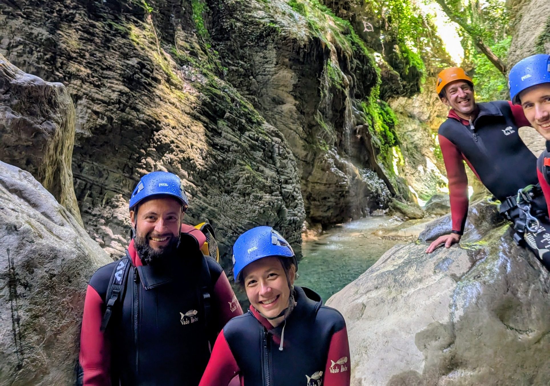 fun with family and friends canyoning in the barbaira