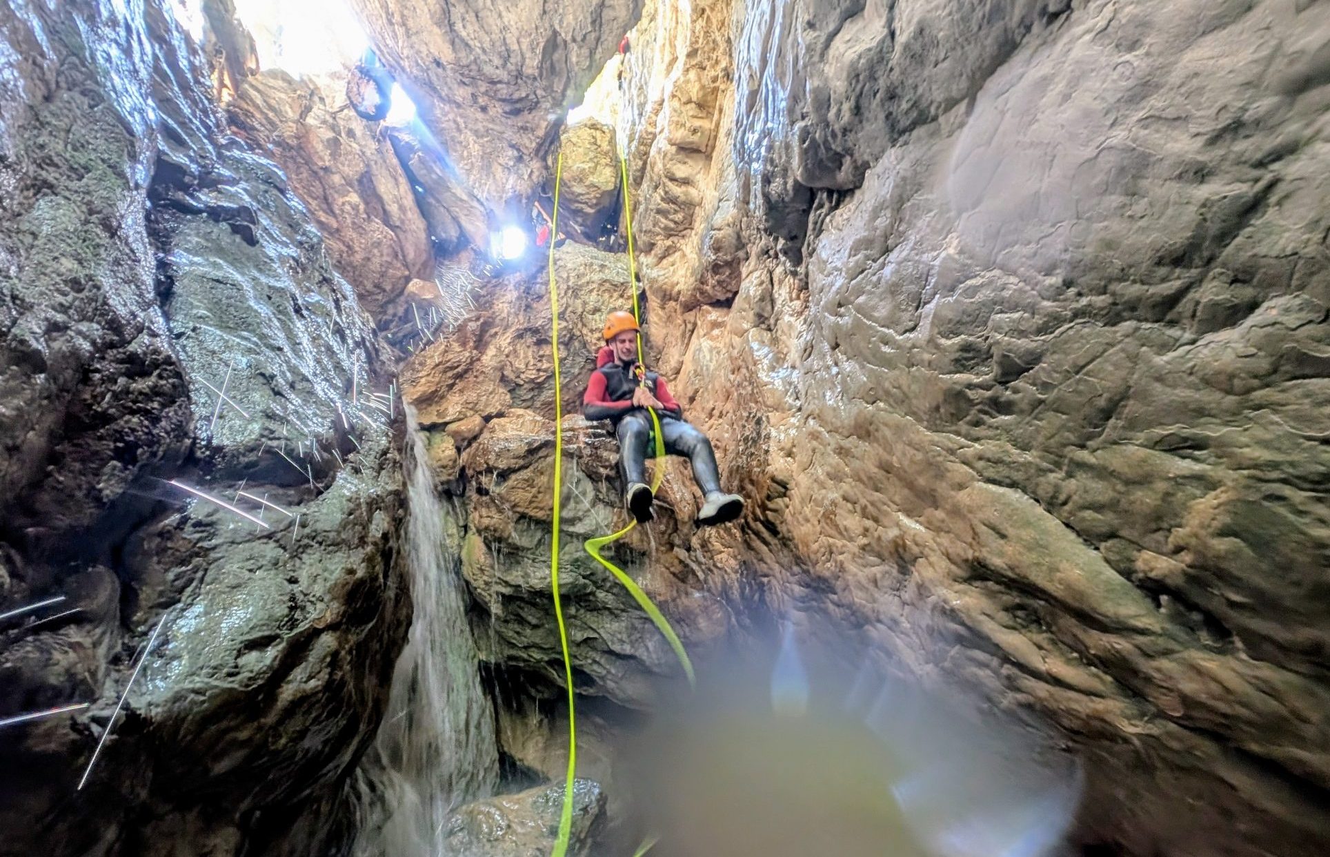 rappeling canyoning la bolléne vésubie nice côte d'azur