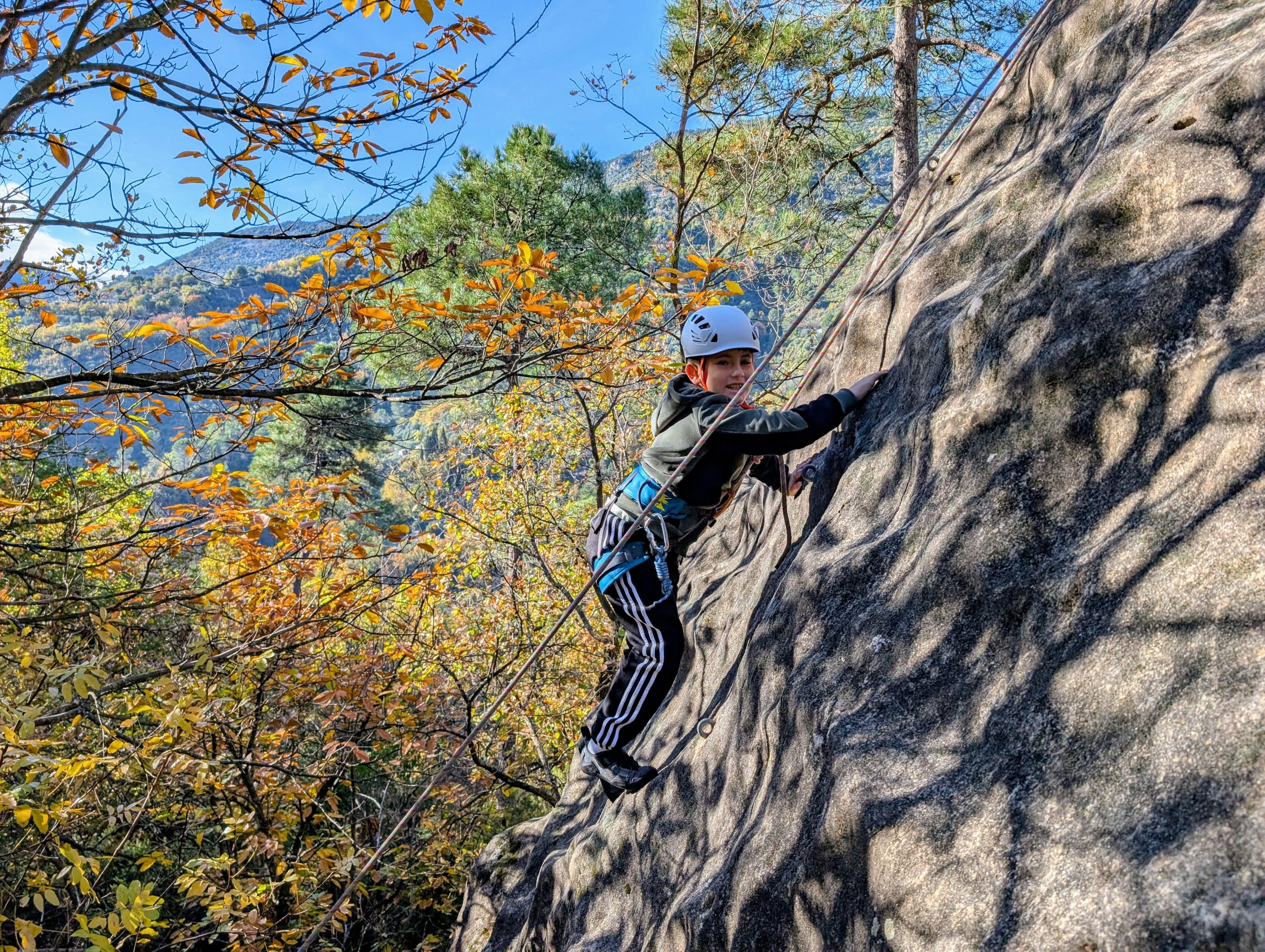 rock climbing with children Nice Côte d'Azur French Riviera