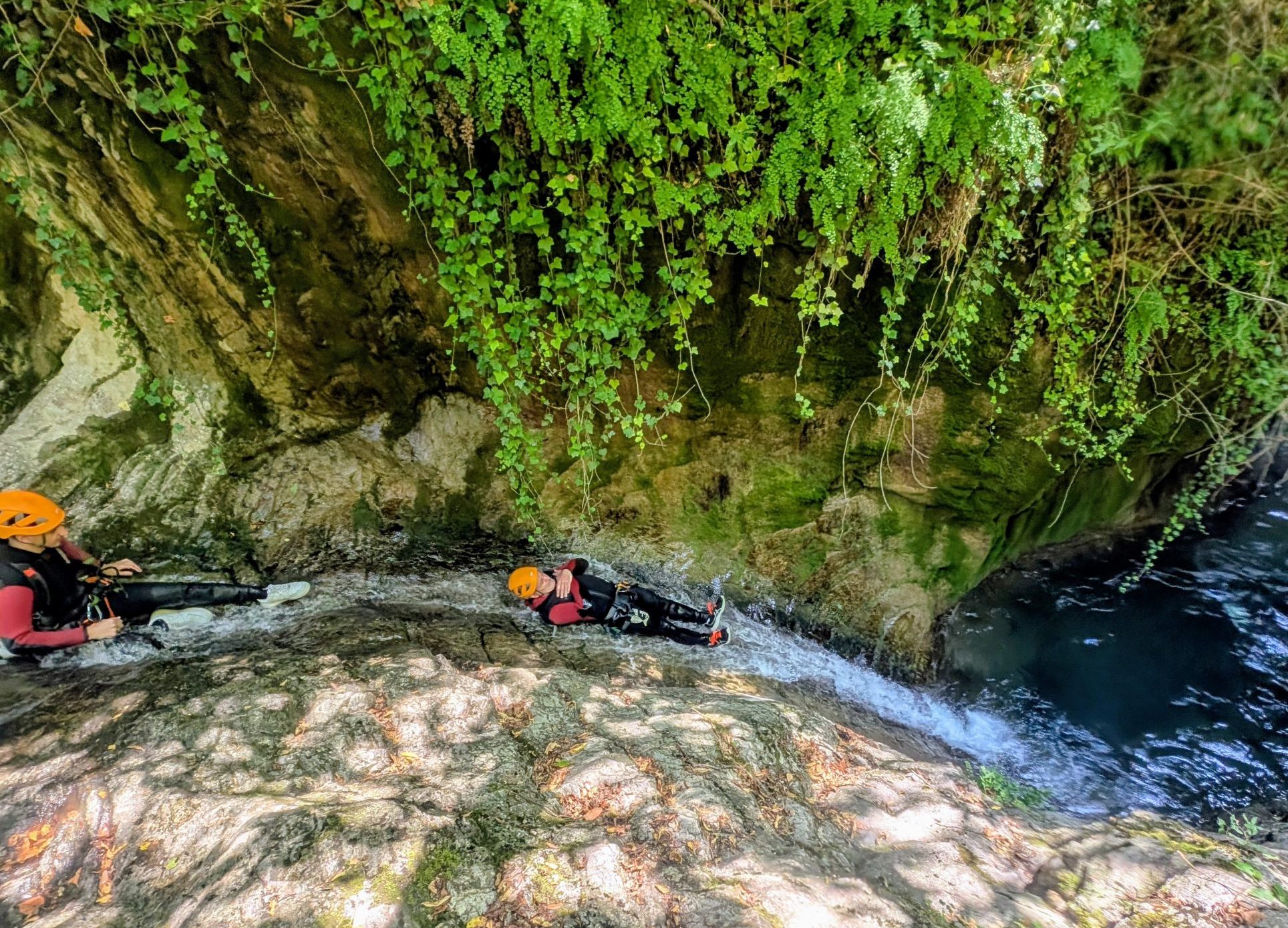 slide canyoning bollène vésubie nice french riviera