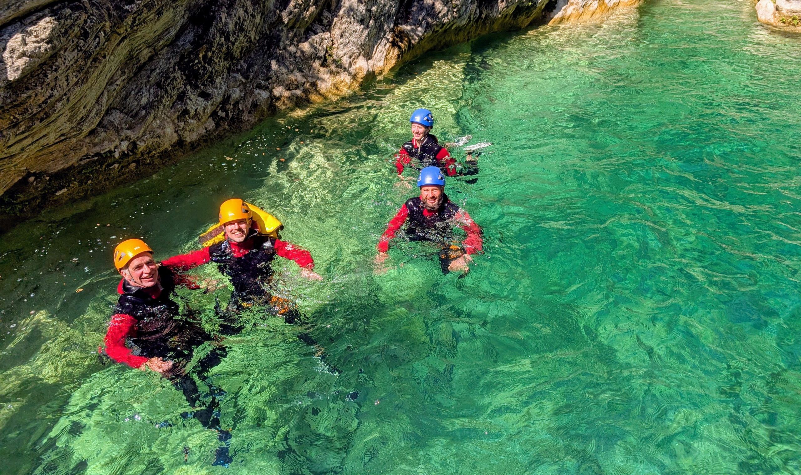 swimming in barbaira canyon nice monaco menton