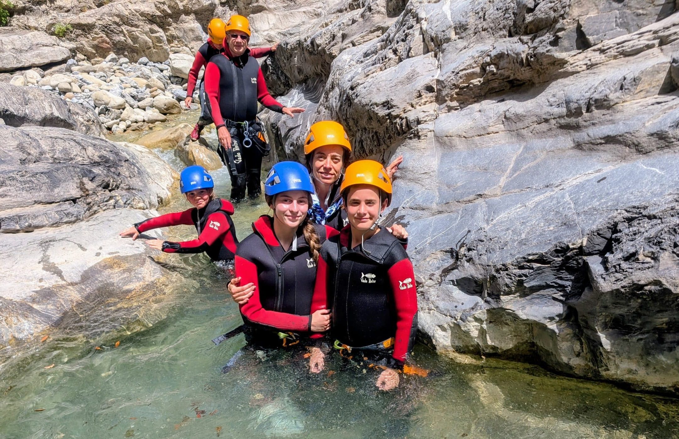 Canyoning with family and children alpes maritimes