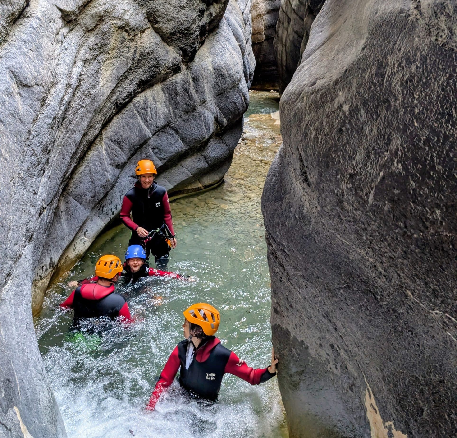 canyoning with children Nice côte d'Azur